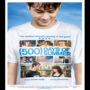 pôster do filme "500 dias com ela", com personagem principal do filme usando camiseta com cenas do mesmo