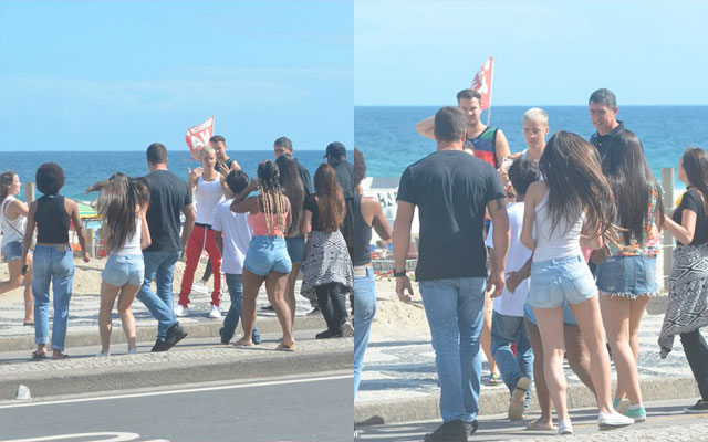 Justin Bieber na praia