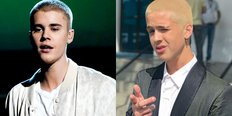 Justin Bieber e João Guilherme parecidos