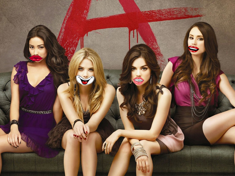 Você sabe qual é a personagem de PLL apenas pela boca?