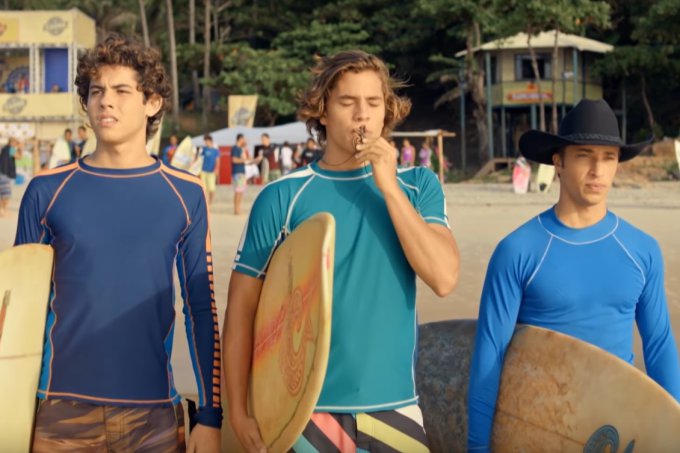 Personagens surfistas da série Juacas