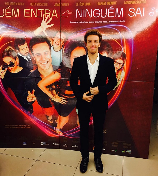 João Côrtes na estreia do filme Ninguém Entra, Ninguém Sai