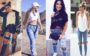 Gabi Rippi, Taciele Alcolea, Boca Rosa usando jeans destroyed e tênis