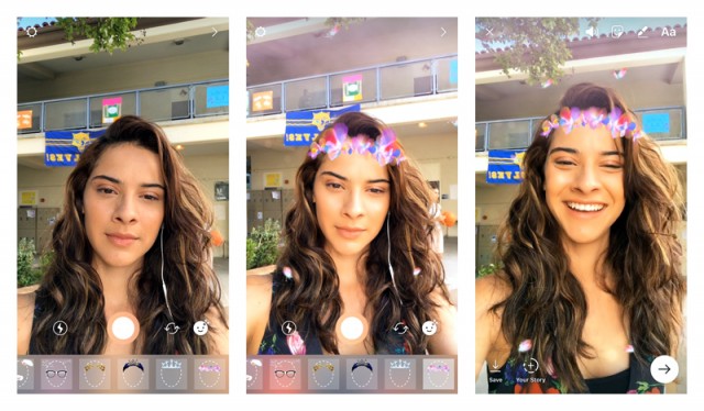 prints da utilização de filtros do instagram