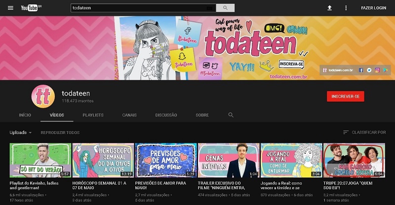 Estamos amando o novo layout dark do Youtube!