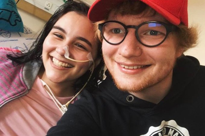 Ed Sheeran, fã no hospital