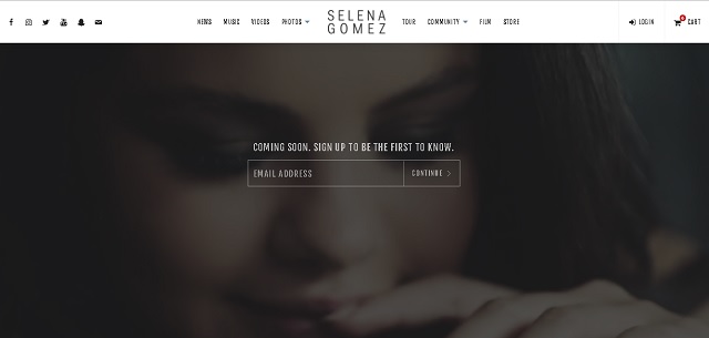 Site oficial Selena Gomez
