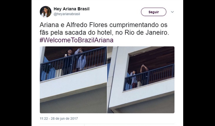 ariana grande no Brasil