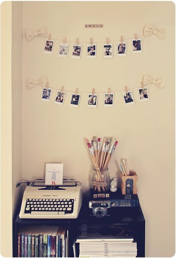 Varais de fotos: diversos tipos supercriativos de varaizinhos para decorar os espaços da sua casa!