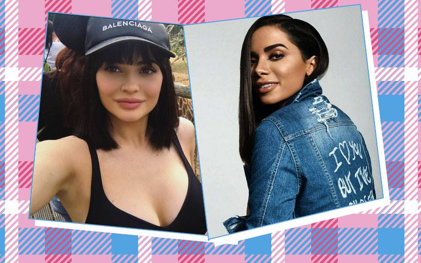 Kylie Jenner e Anitta snapchat filtro "Paradinha"