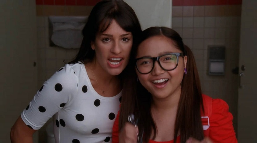 Lea Michele e Charice Pempengco em Glee