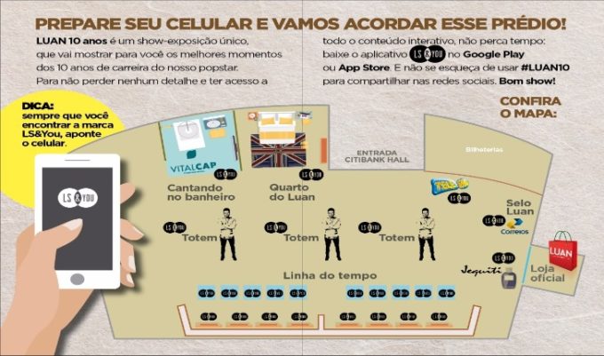 Infográfico Show de 10 anos do Luan Santana