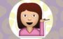 emoji de menina com mão levantada, como quem levanta uma bandeja