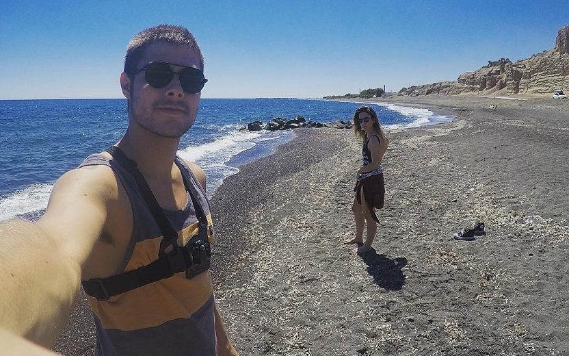 Tatá Werneck e Rafa Vitti na praia