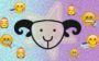 Imagem do signo de Capricórnio com emojis referentes à escola
