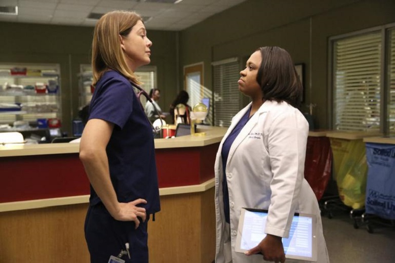Meredith e Bailey no hospital de Greys Anatomy