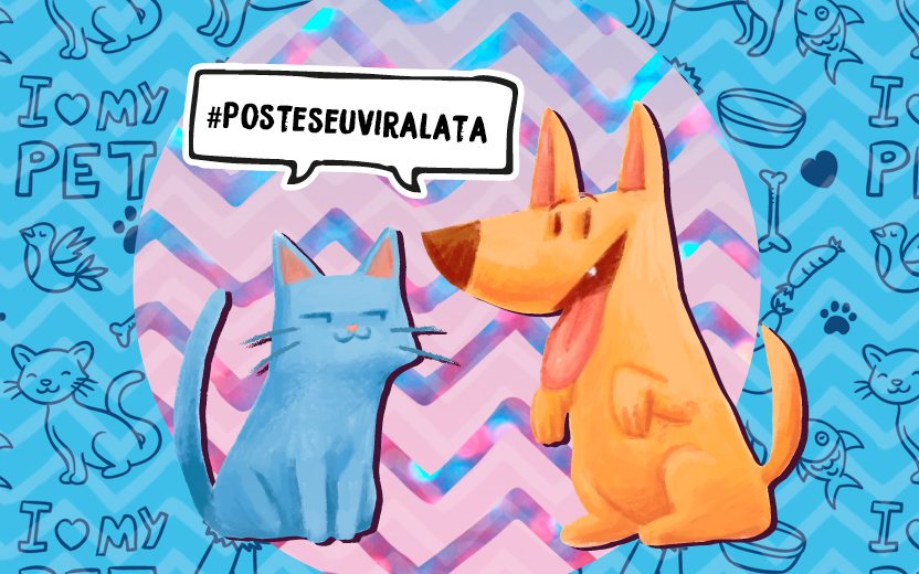 #posteseuviralata-pet-adoção