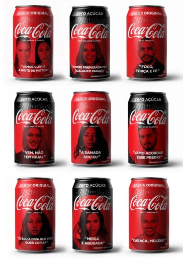 Agora a Coca-Cola tem o rosto de Luan Santana, Anitta, Ludmilla e vários outros artistas