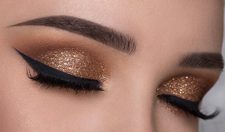 maquiagem com glitter