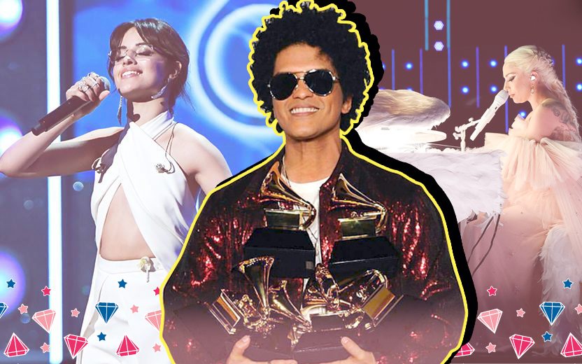 Camila Cabello, Bruno Mars e Lady Gaga no Grammy 2018