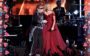 Elton John e Miley Cyrus no palco