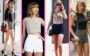 Looks das famosas com shorts: Taylor Swift