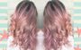 Pink lemonade hair e bob hair: Cabelo rosa com cachos