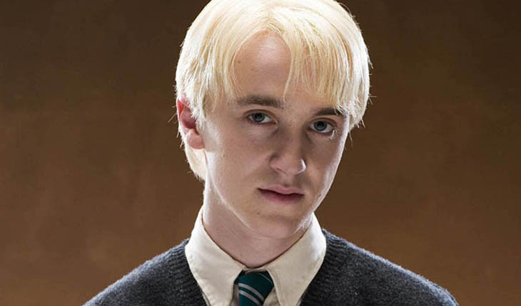 Draco Malfoy de Harry Potter com cara de série