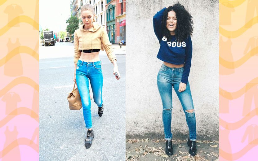 Moletom cropped
