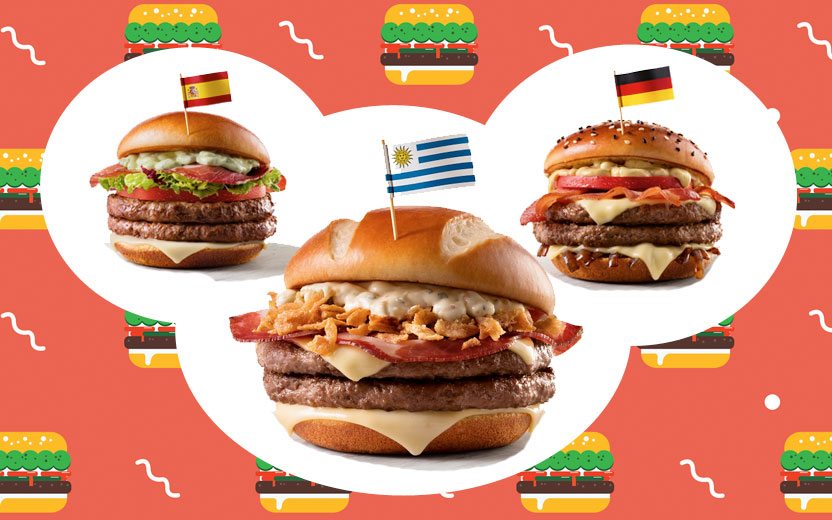 Sanduíches do McDonald's da Copa 2018