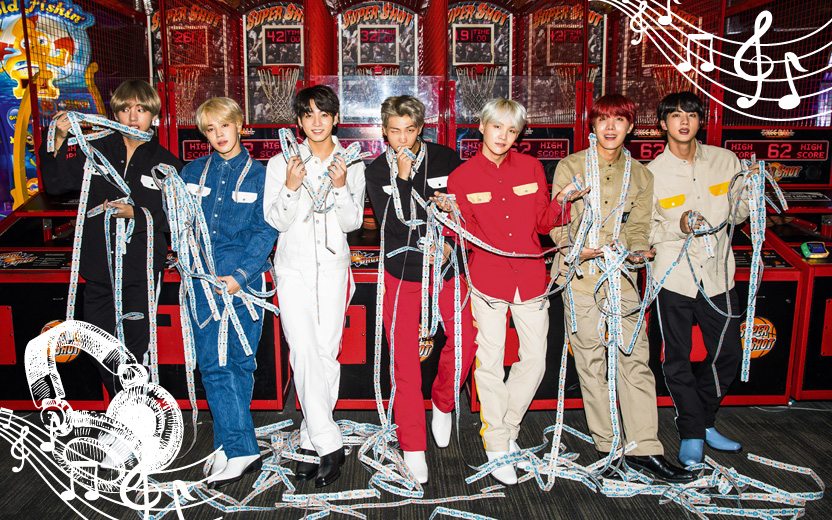 Músicas do BTS: sete integrantes da banda coreana em um cassino