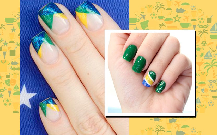 unhas decoradas para copa