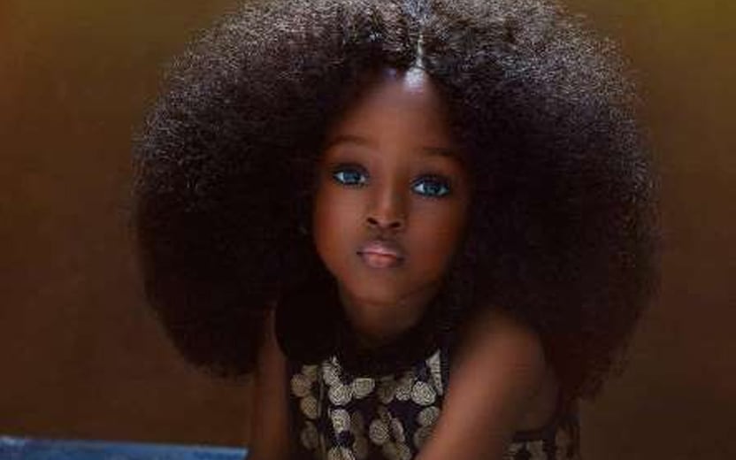 Menina nigeriana é considerada a mais bonita do mundo