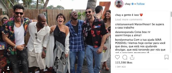 chay suede e fernanda paes leme