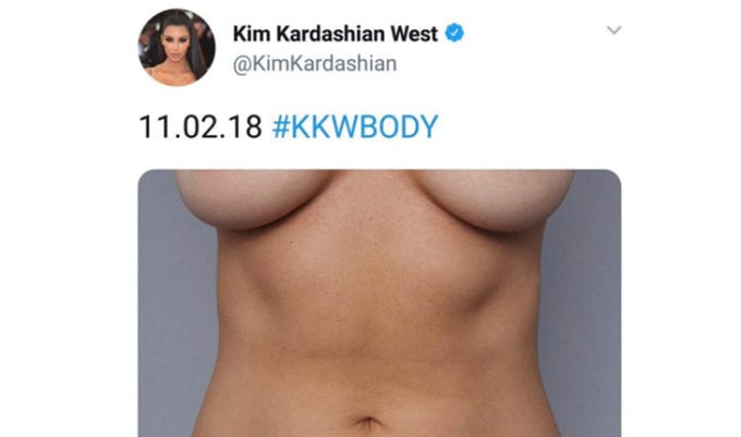 Kim Kardashian posta nude