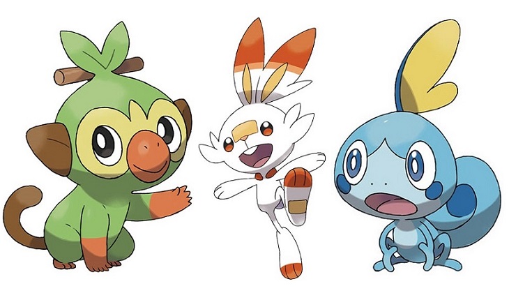 Pokemon sword and shield iniciais