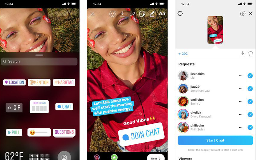 Instagram libera chat sticker, adesivo nos Stories para conversar com amigos