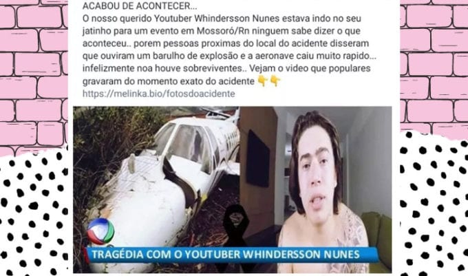 morte de whindersson nunes