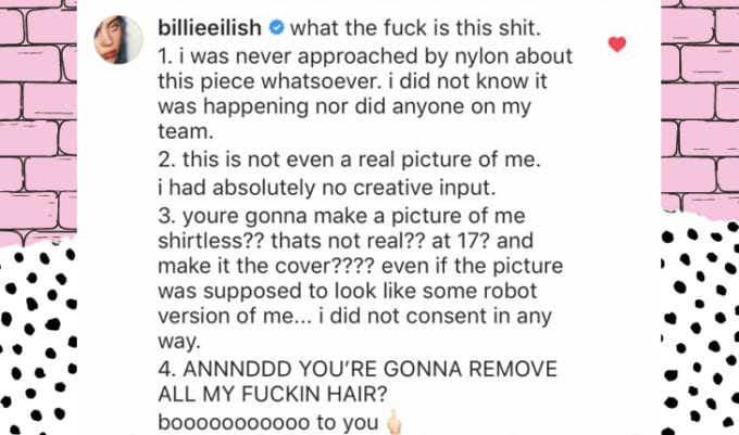 instagram de billie eilish