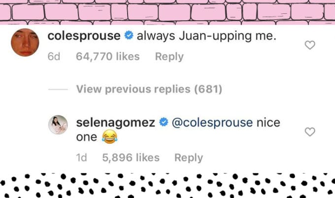 Selena Gomez e Cole Sprouse