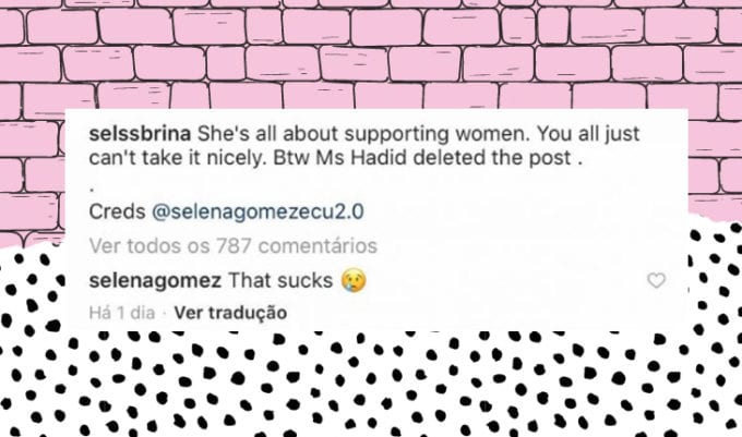 Selena Gomez e Bella Hadid