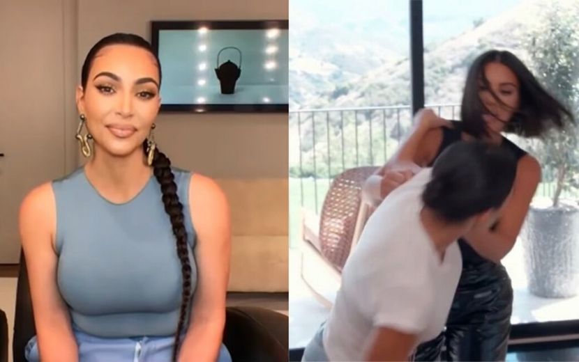 Kim Kardashian dá detalhes sobre briga com Kourtney e expõe ferimentos deixados pela irmã