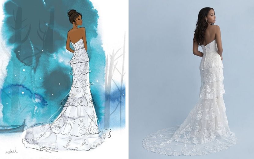 Vestidos de noiva inspirados em princesas da Disney