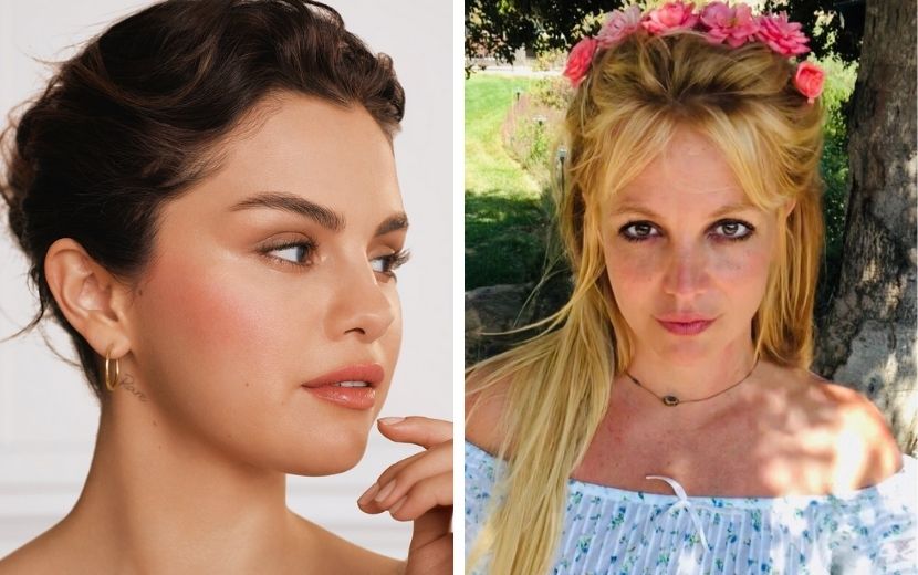 Britney Spears cita Selena Gomez ao falar sobre autoestima e uso de maquiagem