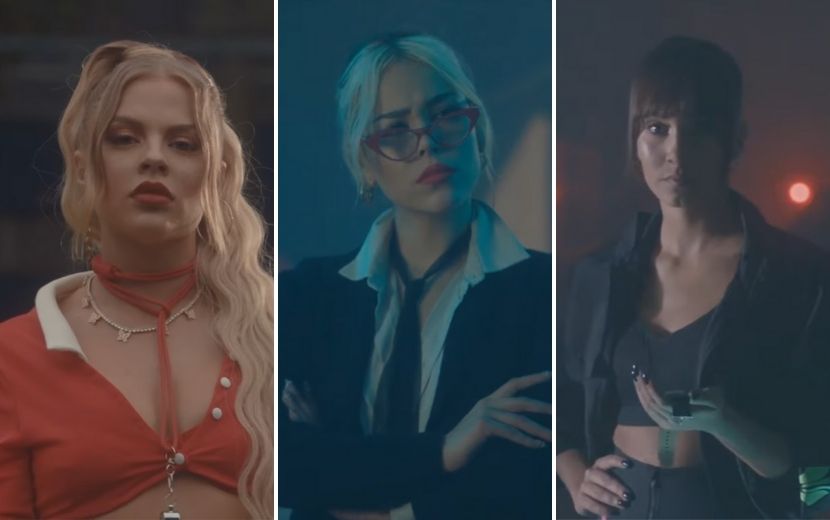 Danna Paola libera teaser misterioso para clipe da parceria com Luísa Sonza e Aitana