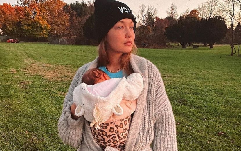 Mãe de Gigi Hadid vaza foto da neta e fãs pedem por respeito: "Finjam que nada aconteceu"