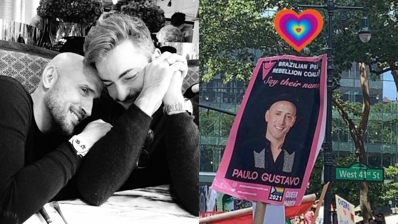Paulo Gustavo é homenageado durante parada LGBTQIA+ de Nova York