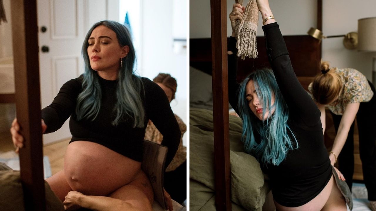 Hilary Duff compartilha relato e fotos de parto feito em casa