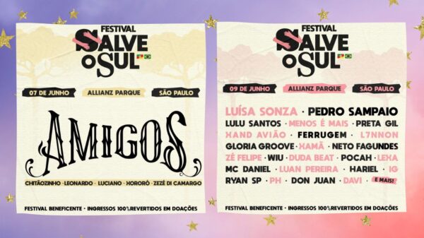 Festival Salve o Sul: mais de 30 estrelas se unem para ajudar os gaúchos