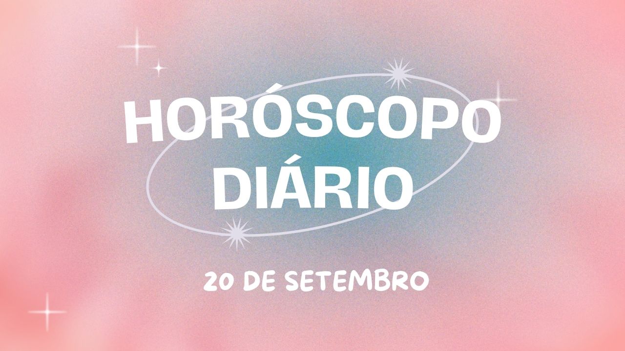 Horóscopo diário: sextou com as previsões dos astros para hoje (20/09)